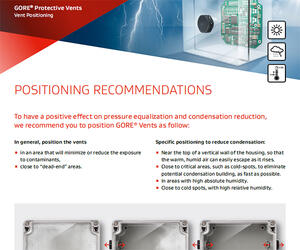 GORE? Protective Vents: Positioning Recommendations